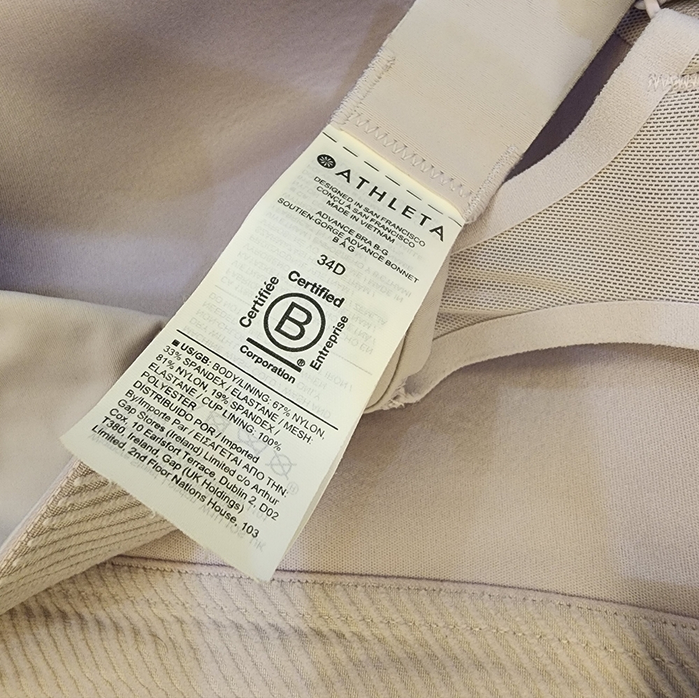 Athleta Advance Sports Bra, Womens 34D - Picture 5 of 6